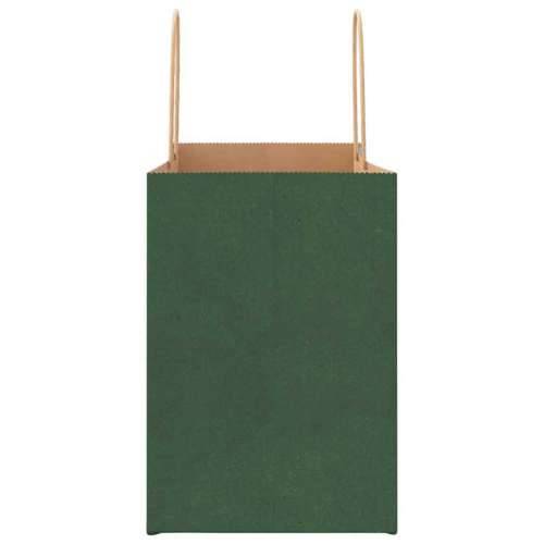 Papirnate vrećice 250 kom s ručkama zelene 32x17x25 cm - Zelena 32 x 17 x 25 cm 250 Cijena