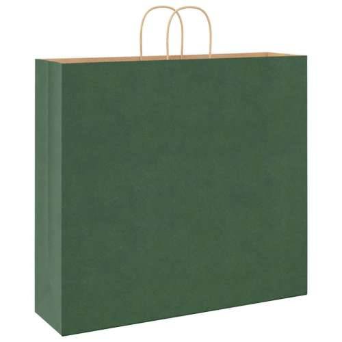 Papirnate vrećice 250 kom s ručkama zelene 54x15x49 cm - Zelena 54 x 15 x 49 cm 250 Cijena