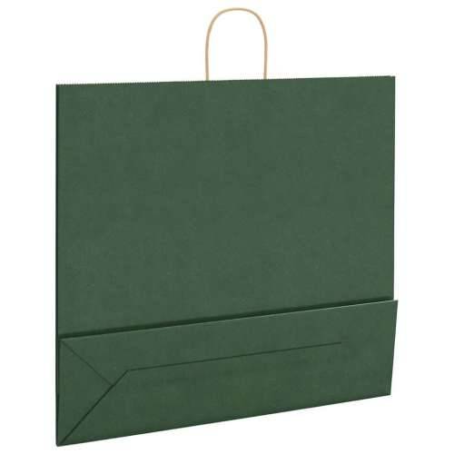 Papirnate vrećice 250 kom s ručkama zelene 54x15x49 cm - Zelena 54 x 15 x 49 cm 250 Cijena