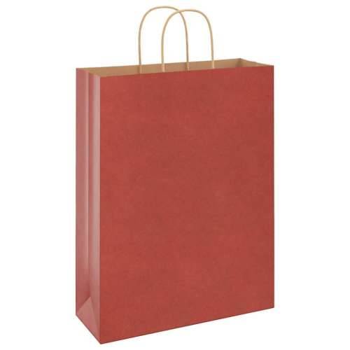 Papirnate vrećice 50 kom s ručkama crvene 32x12x42 cm - Crvena 32 x 12 x 42 cm 50 Cijena