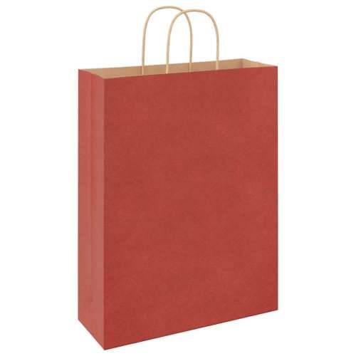 Papirnate vrećice 50 kom s ručkama crvene 32x12x42 cm - Crvena 32 x 12 x 42 cm 50 Cijena