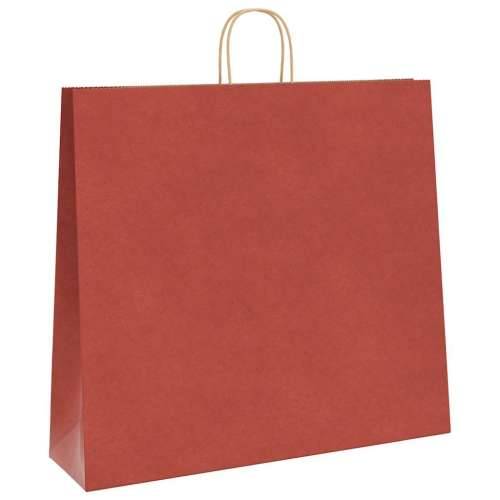 Papirnate vrećice 50 kom s ručkama crvene 54x15x49 cm - Crvena 54 x 15 x 49 cm 50 Cijena