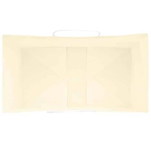 Papirnate vrećice 50 kom s ručkama žute 15x8x21 cm - Žuta 15 x 8 x 21 cm 50 Cijena