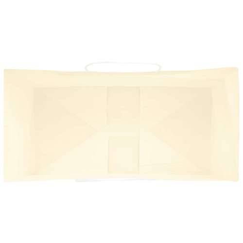 Papirnate vrećice 50 kom s ručkama žute 21x11x36 cm - Žuta 21 x 11 x 36 cm 50 Cijena
