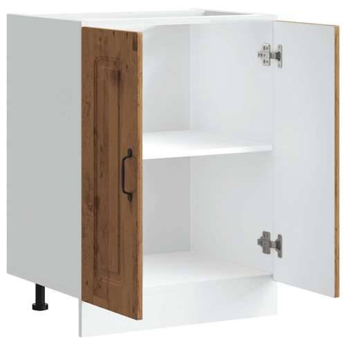 Donji ormarić za sudoper Kalmar boja drva 60x46x81,5 cm drveni - Staro drvo 60 x 46 x 81.5 cm 1 1x bottom cabinet (2 doors) Cijena