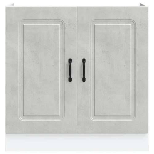 Donji ormarić za sudoper Kalmar boja betona 80x46x81,5cm drveni - Beton siva 1 1 x donji ormarić (2 vrata) 80 cm Cijena