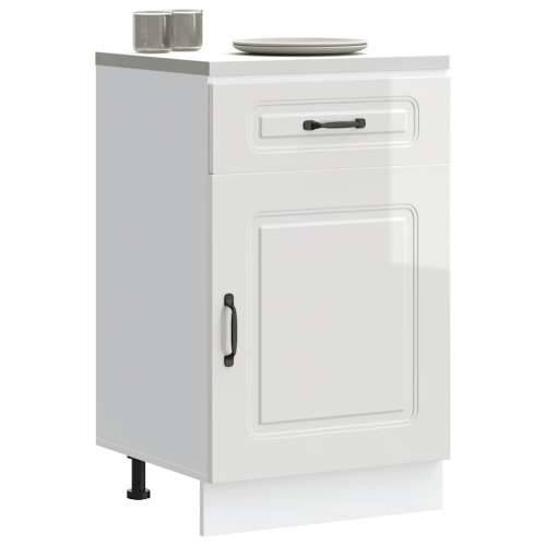 Donji kuhinjski ormarić Kalmar sjaj bijeli konstruirano drvo - Visoko sjajno bijela 50 x 46 x 81.5 cm 1 1x bottom cabinet (1 doo Cijena