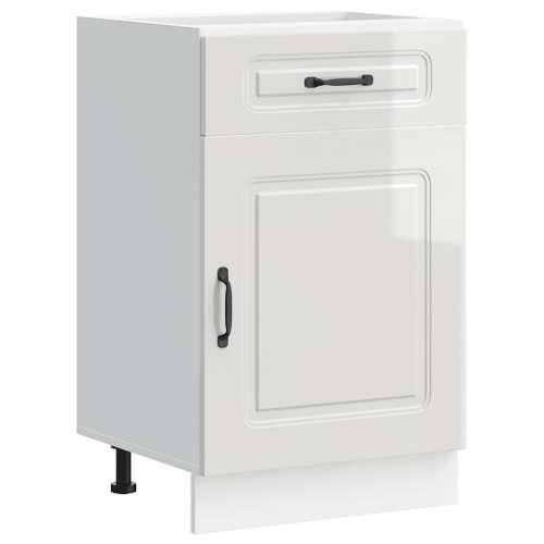 Donji kuhinjski ormarić Kalmar sjaj bijeli konstruirano drvo - Visoko sjajno bijela 50 x 46 x 81.5 cm 1 1x bottom cabinet (1 doo Cijena