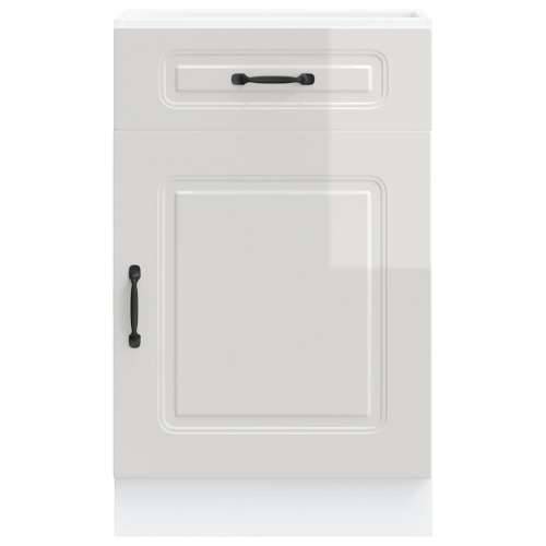 Donji kuhinjski ormarić Kalmar sjaj bijeli konstruirano drvo - Visoko sjajno bijela 50 x 46 x 81.5 cm 1 1x bottom cabinet (1 doo Cijena