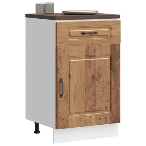 Donji kuhinjski ormarić Kalmar boja drva konstruirano drvo - Staro drvo 50 x 46 x 81.5 cm 1 1x bottom cabinet (1 door 1 drawer) Cijena