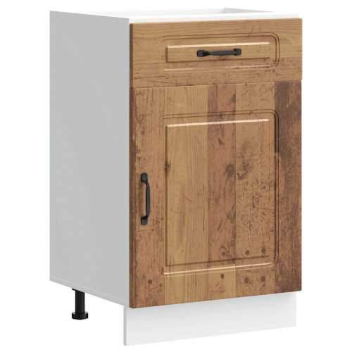 Donji kuhinjski ormarić Kalmar boja drva konstruirano drvo - Staro drvo 50 x 46 x 81.5 cm 1 1x bottom cabinet (1 door 1 drawer) Cijena