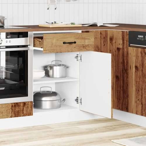Donji kuhinjski ormarić Kalmar boja drva konstruirano drvo - Staro drvo 50 x 46 x 81.5 cm 1 1x bottom cabinet (1 door 1 drawer) Cijena