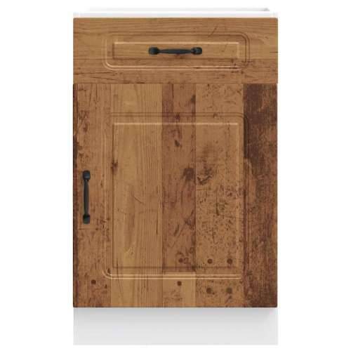 Donji kuhinjski ormarić Kalmar boja drva konstruirano drvo - Staro drvo 50 x 46 x 81.5 cm 1 1x bottom cabinet (1 door 1 drawer) Cijena