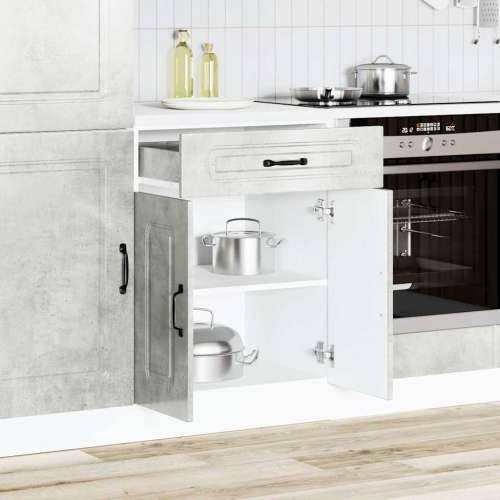 Donji kuhinjski ormarić Kalmar boja betona konstruirano drvo - Beton siva 60 x 46 x 81.5 cm 1 1x bottom cabinet (2 doors 1 drawe Cijena