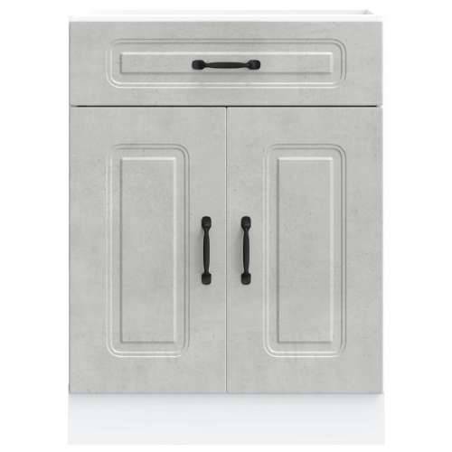 Donji kuhinjski ormarić Kalmar boja betona konstruirano drvo - Beton siva 60 x 46 x 81.5 cm 1 1x bottom cabinet (2 doors 1 drawe Cijena