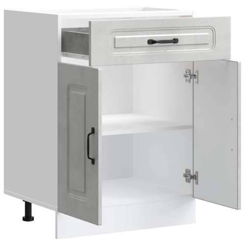 Donji kuhinjski ormarić Kalmar boja betona konstruirano drvo - Beton siva 60 x 46 x 81.5 cm 1 1x bottom cabinet (2 doors 1 drawe Cijena