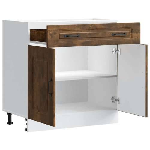 Donji kuhinjski ormarić Kalmar boja hrasta konstruirano drvo - Dimljeni hrast 80 x 46 x 81.5 cm 1 1x bottom cabinet (2 doors 1 d Cijena