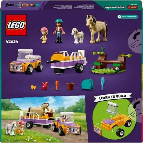 Igra Gradnje Lego 42634 Horse & Pony Trailer Pisana 105 Dijelovi Cijena