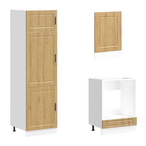7-dijelni set kuhinjskih ormarića Kalmar konstruiranog drva - hrast artisan 1 Cijena