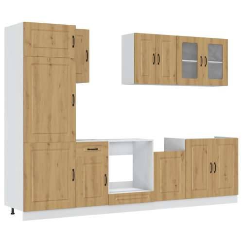 8-dijelni set kuhinjskih ormarića Kalmar konstruiranog drva - hrast artisan 1 Cijena