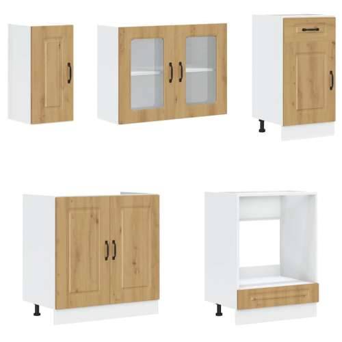 8-dijelni set kuhinjskih ormarića Kalmar konstruiranog drva - hrast artisan 1 Cijena