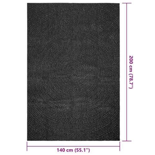 Tepih ZIZUR 140 x 200 cm s izgledom jute unutarnji i vanjski - Antracit 140 x 200 cm Okruglo Cijena
