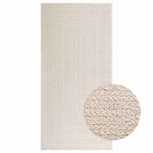 Tepih ZIZUR 100 x 200 cm s izgledom jute unutarnji i vanjski - Krema 100 x 200 cm Pravokutno Cijena