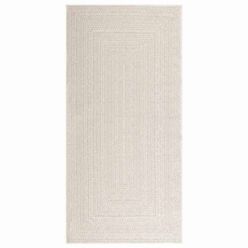Tepih ZIZUR 100 x 200 cm s izgledom jute unutarnji i vanjski - Krema 100 x 200 cm Pravokutno Cijena