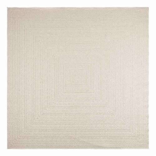 Tepih ZIZUR 240 x 240 cm s izgledom jute unutarnji i vanjski - Krema 240 x 240 cm Pravokutno Cijena