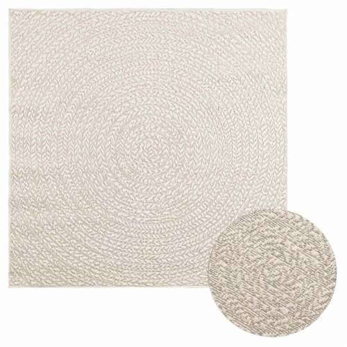 Tepih ZIZUR 120 x 120 cm s izgledom jute unutarnji i vanjski - Krema 120 x 120 cm Okruglo Cijena