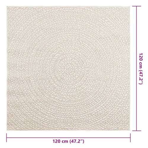 Tepih ZIZUR 120 x 120 cm s izgledom jute unutarnji i vanjski - Krema 120 x 120 cm Okruglo Cijena