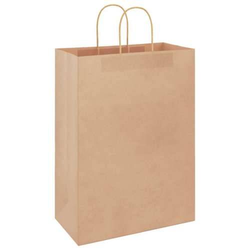 Papirnate vrećice 50 kom s ručkama smeđe 32x17x44 cm - Smeđa 32 x 17 x 44 cm 50 Cijena