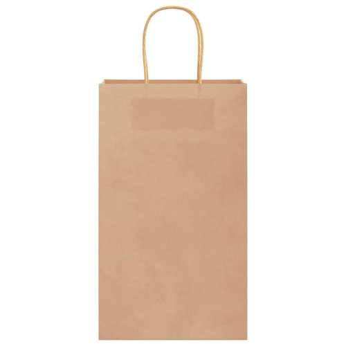 Papirnate vrećice 250 kom s ručkama smeđe 21x11x36 cm - Smeđa 21 x 11 x 36 cm 250 Cijena