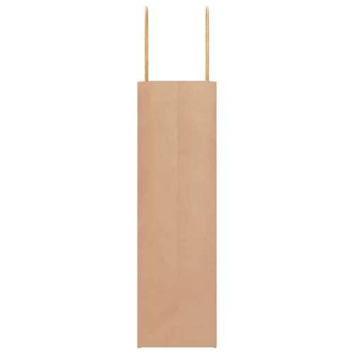 Papirnate vrećice 250 kom s ručkama smeđe 21x11x36 cm - Smeđa 21 x 11 x 36 cm 250 Cijena