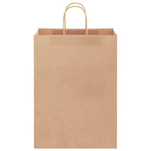 Papirnate vrećice 250 kom s ručkama smeđe 32x17x44 cm - Smeđa 32 x 17 x 44 cm 250 Cijena