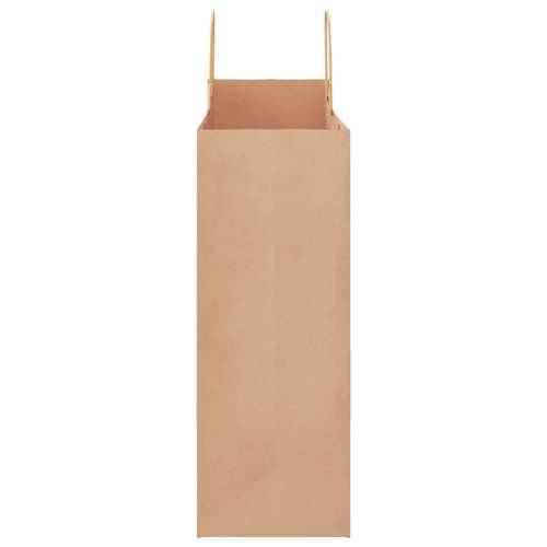 Papirnate vrećice 250 kom s ručkama smeđe 32x17x44 cm - Smeđa 32 x 17 x 44 cm 250 Cijena