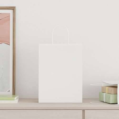 Papirnate vrećice 50 kom s ručkama bijele 26x12x35 cm - Bijela 26 x 12 x 35 cm 50 Cijena