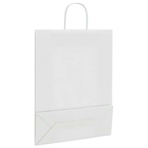 Papirnate vrećice 50 kom s ručkama bijele 32x12x42 cm - Bijela 32 x 12 x 42 cm 50 Cijena