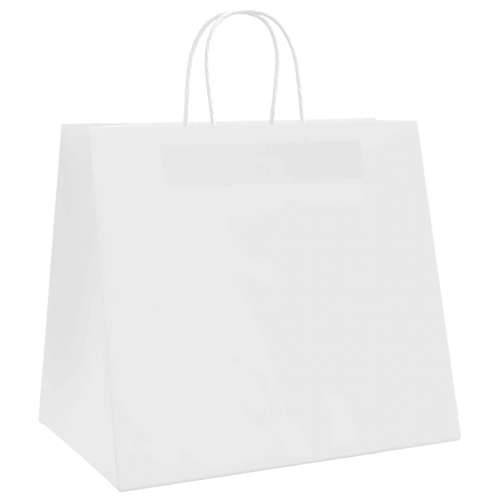 Papirnate vrećice 50 kom s ručkama bijele 32x22x28 cm - Bijela 32 x 22 x 28 cm 50 Cijena