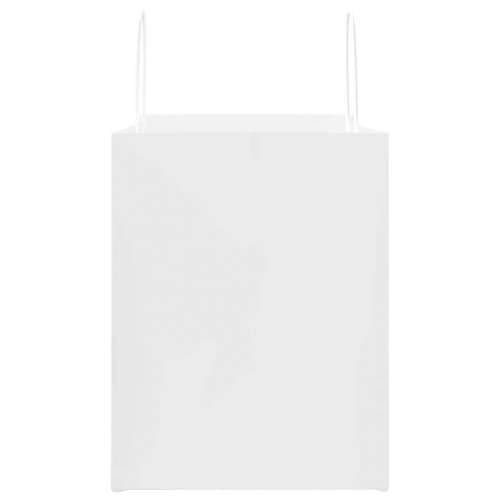 Papirnate vrećice 50 kom s ručkama bijele 32x22x28 cm - Bijela 32 x 22 x 28 cm 50 Cijena