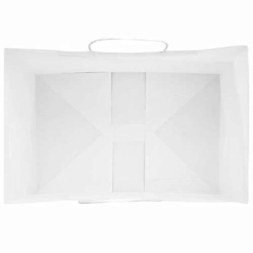 Papirnate vrećice 50 kom s ručkama bijele 32x22x28 cm - Bijela 32 x 22 x 28 cm 50 Cijena