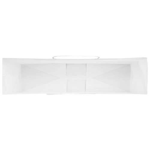 Papirnate vrećice 50 kom s ručkama bijele 54x15x49 cm - Bijela 54 x 15 x 49 cm 50 Cijena