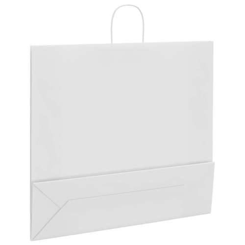 Papirnate vrećice 50 kom s ručkama bijele 54x15x49 cm - Bijela 54 x 15 x 49 cm 50 Cijena