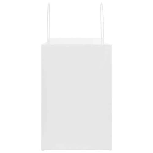 Papirnate vrećice 250 kom s ručkama bijele 26x17x25 cm - Bijela 26 x 17 x 25 cm 250 Cijena