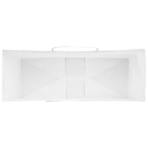 Papirnate vrećice 250 kom s ručkama bijele 45x17x48 cm - Bijela 45 x 17 x 48 cm 250 Cijena