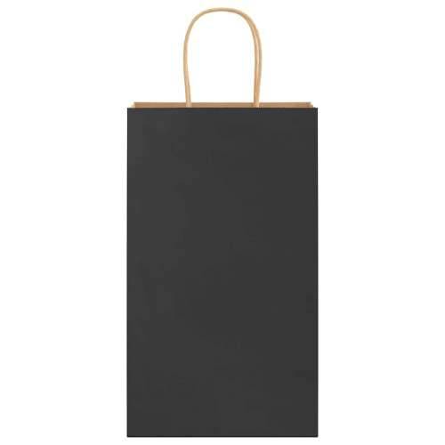 Papirnate vrećice 50 kom s ručkama crne 21x11x36 cm - Crna 21 x 11 x 36 cm 50 Cijena