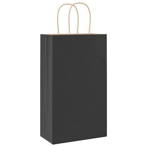 Papirnate vrećice 50 kom s ručkama crne 21x11x36 cm - Crna 21 x 11 x 36 cm 50 Cijena