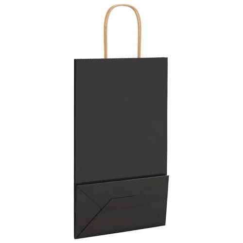 Papirnate vrećice 50 kom s ručkama crne 21x11x36 cm - Crna 21 x 11 x 36 cm 50 Cijena