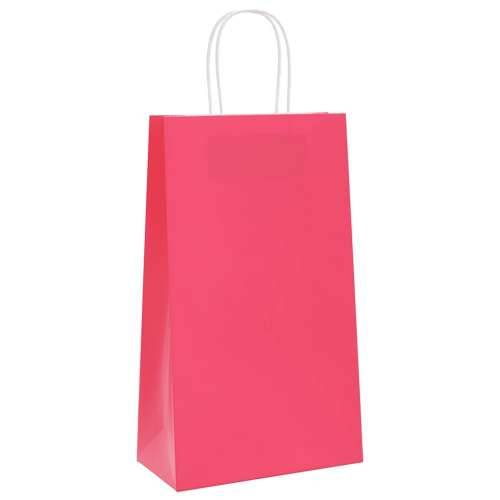 Papirnate vrećice 50 kom s ručkama ružičaste 21x11x36 cm - Ružičasta 21 x 11 x 36 cm 50 Cijena
