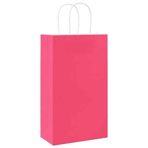 Papirnate vrećice 50 kom s ručkama ružičaste 21x11x36 cm - Ružičasta 21 x 11 x 36 cm 50 Cijena
